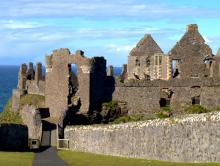 Vstup do zříceniny hradu Dunluce